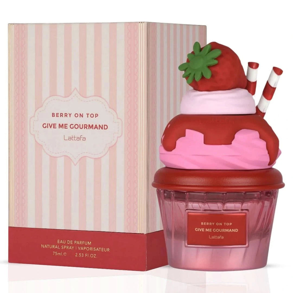 🍓 BERRY ON TOP — LATTAFA GIVE ME GOURMAND | Frutilla, Crema y Vainilla