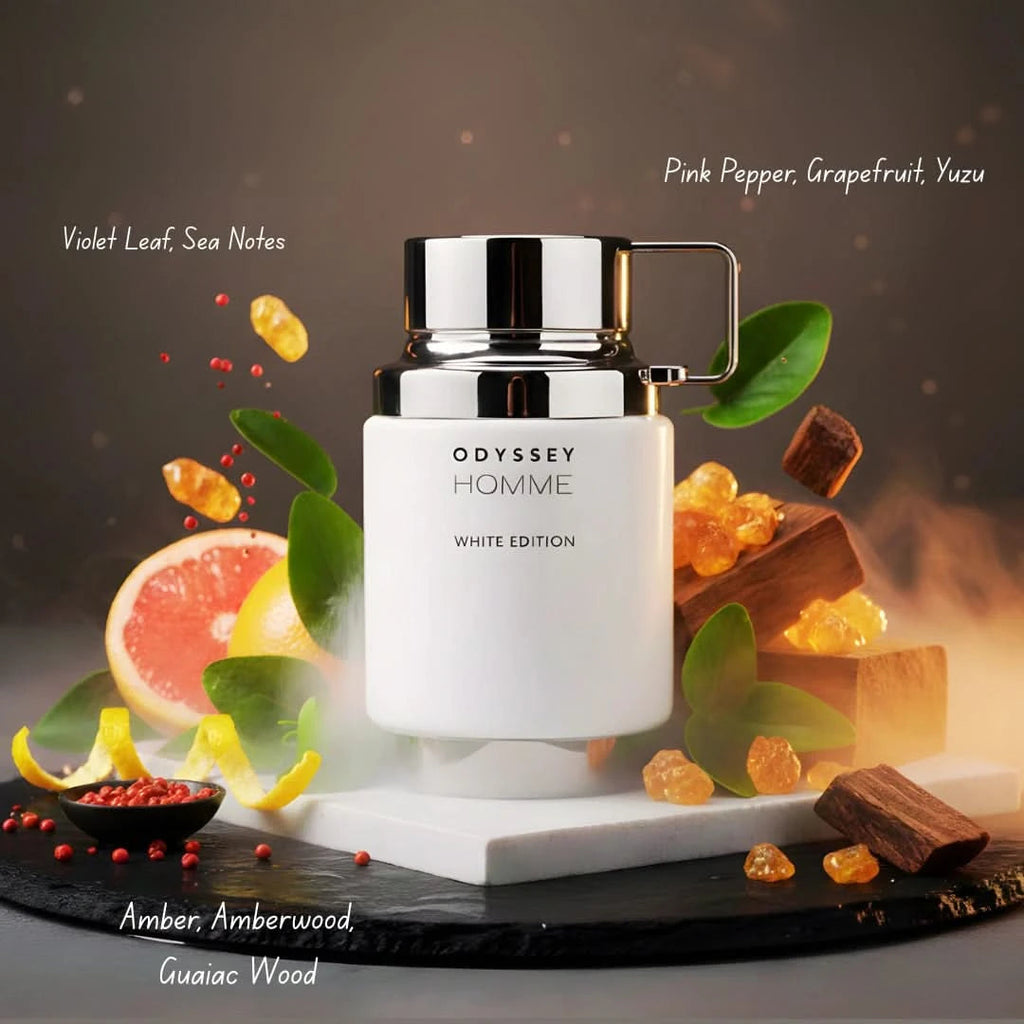 🤍 ODYSSEY HOMME WHITE EDITION — ARMAF | Fresco, Especiado y Amaderado · 100 ml