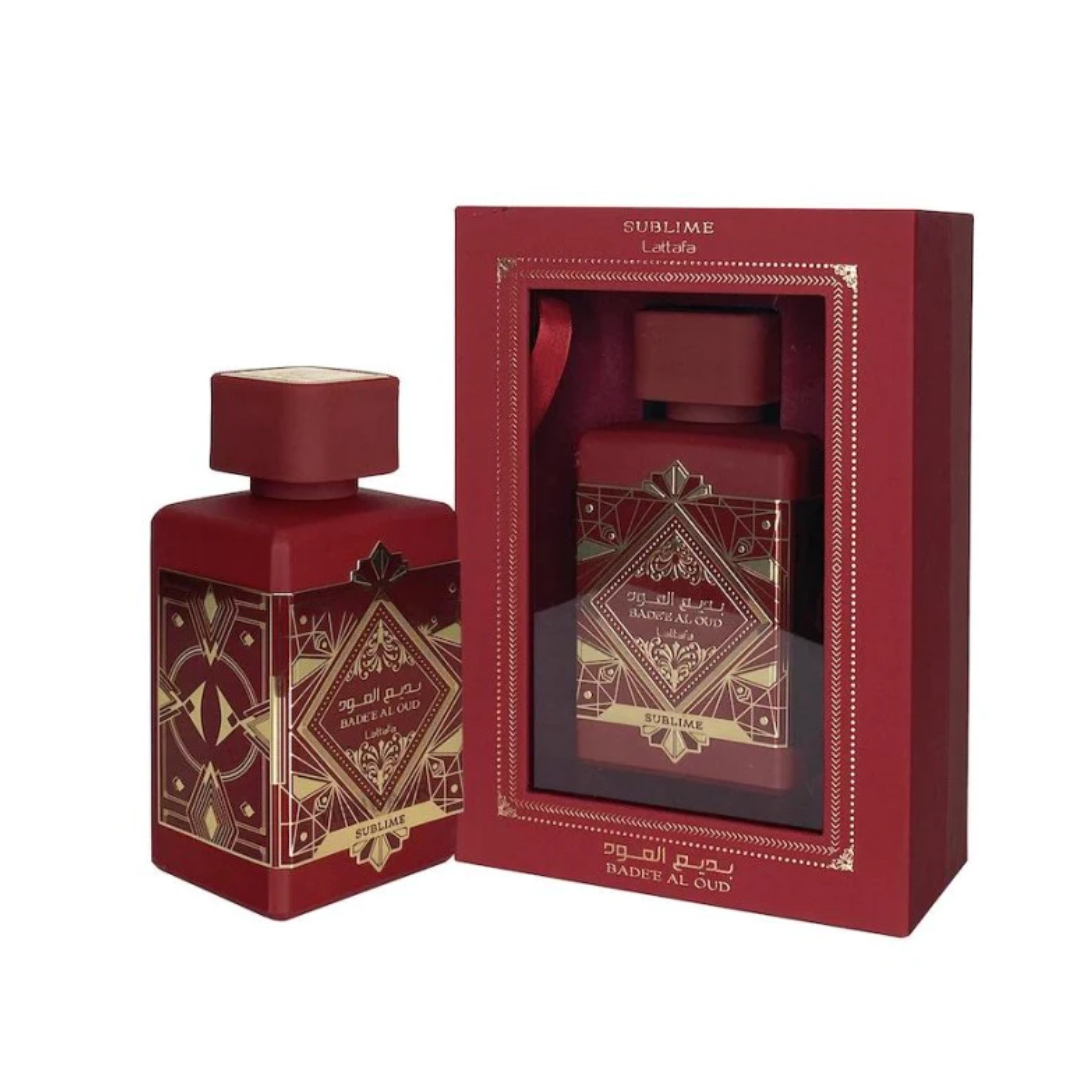 🍎 BADE’E AL OUD SUBLIME — LATTAFA | Manzana, Lichi y Vainilla · Unisex · 100 ml