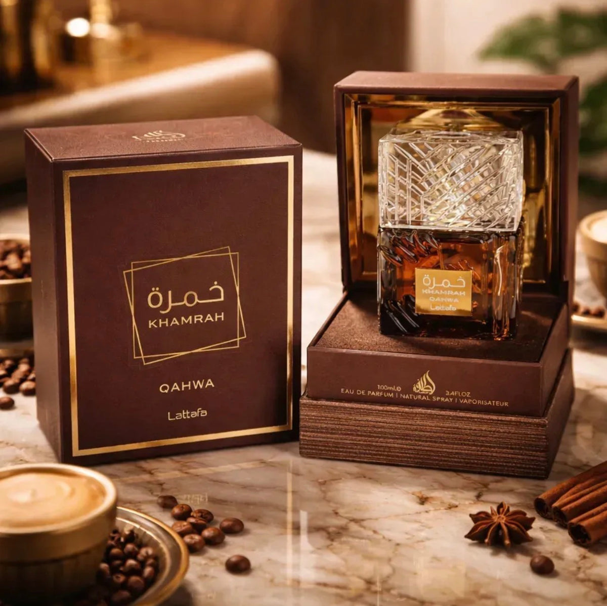 Lattafa Khamrah Qahwa EDP – Perfume Árabe
